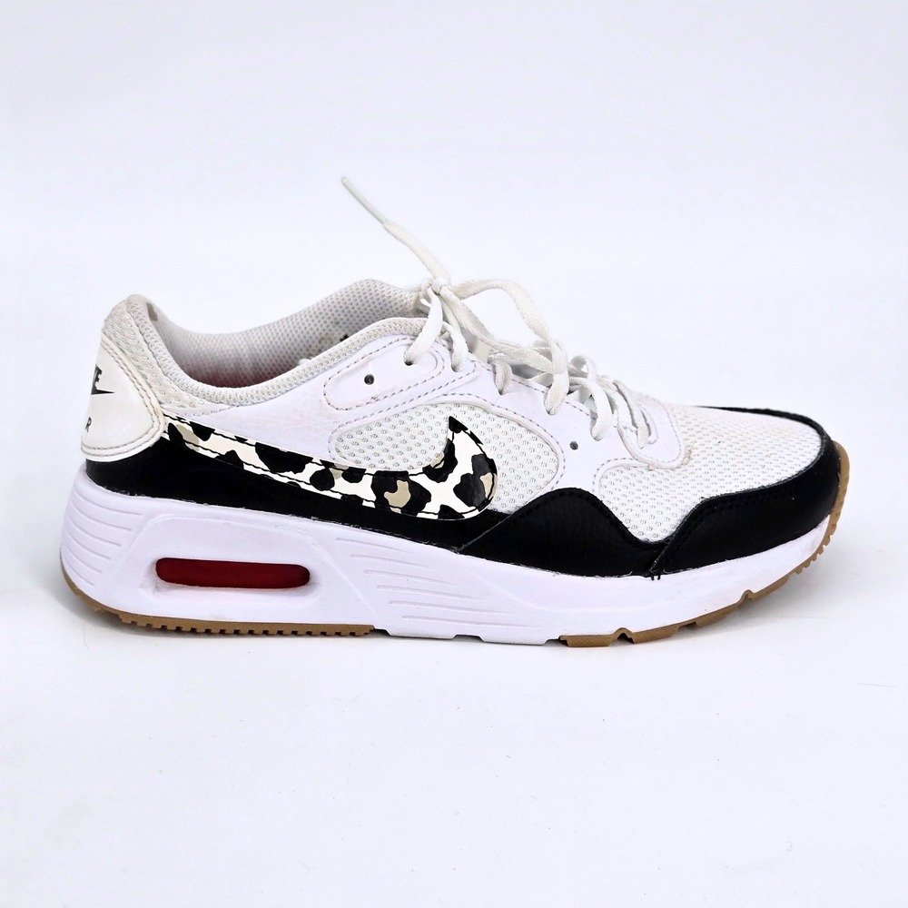 Nike Air Max SC Leopard Print White Black Shoes Sneakers Women's Size US 6 VGUC
